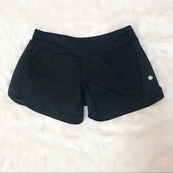 lululemon athletica Pants - Lululemon Workout black running shorts size 4?